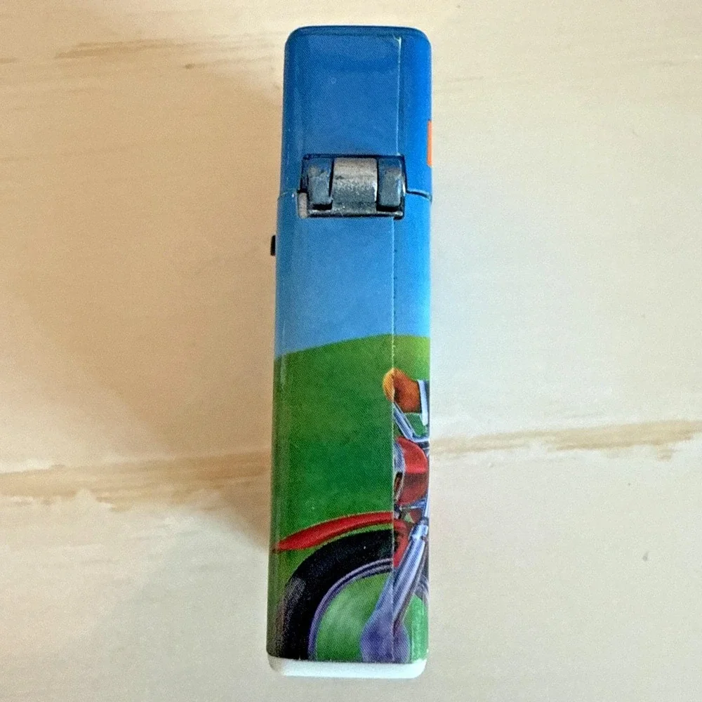 Vintage 1991 Camel Character Lighter The Wides Ride on the Wide Side Motorcycle